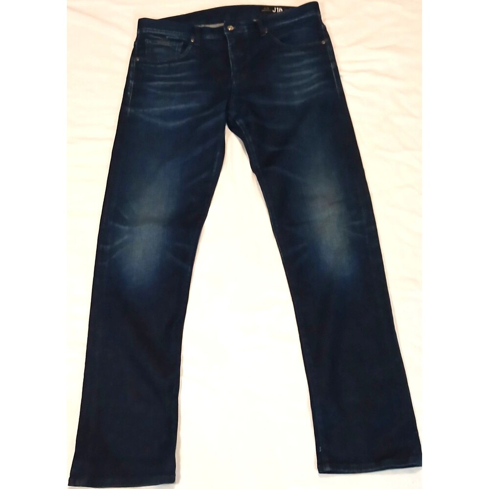 ARMANI EXCHANGE J16 STRAIGHT JEANS MENS 34X32 DARK WASH DENIM